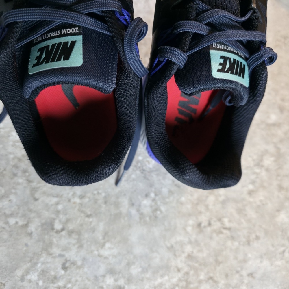 Nike Womens Air Zoom Structure 21 Blue Teal Running Shoes Size 10 - Picture 7 of 9